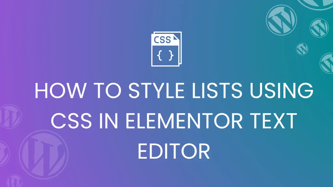 How do I add bullet points in Elementor using Additional CSS?