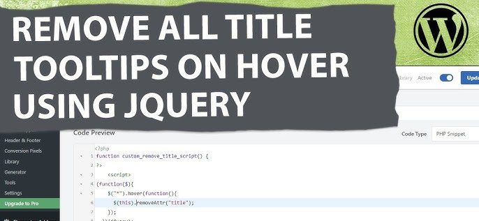 7 Explosive Hacks to Remove Image Title Attribute Tooltip on Hover in WordPress – Eradicate Annoying Pop-Ups Forever in 2025!