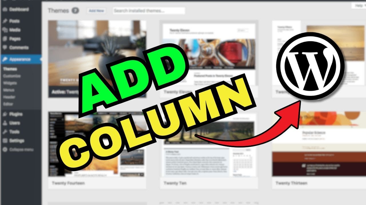 How do I add a new column in WordPress? (Step-by-Step Guide)